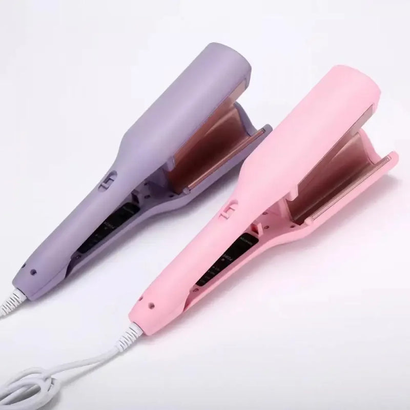 Hair Curling Iron 32mm Deep Wave Hair Curler 4 Temperature Adjustable Fast Heating Crimping Iron Styler Wand for All Hair Style Puros